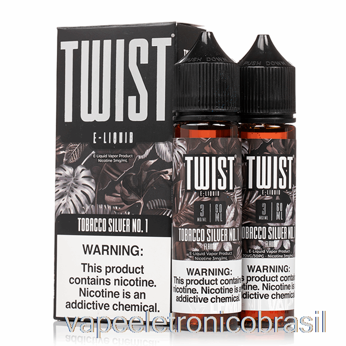 Vape Eletrônico Tabaco Prata No. 1 - Twist E-líquido - 120ml 12mg